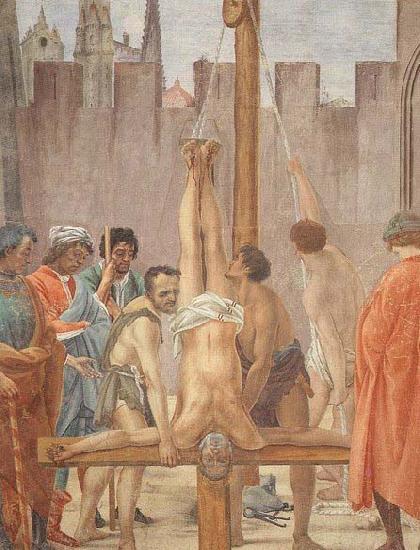 Fra Filippo Lippi Disputation with Simon Magus and Crucifixion of Peter oil painting picture